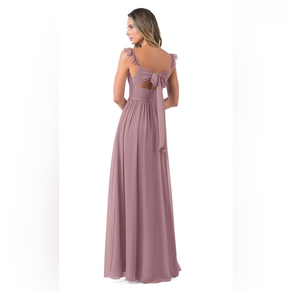 Azazie - Metz Dress in Dusty Rose. Size A4. Fits 5’4” girl in 3” heels - Picture 2 of 7